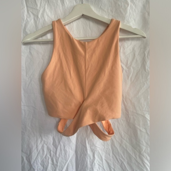 Athleta Conscious Crop Cut Out Bra Size Small - Picture 2 of 15